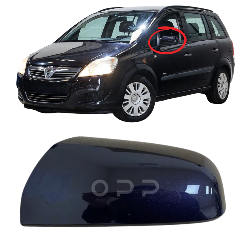 Vauxhall Zafira 2005-2008 Door Wing Mirror Cover Painted Sapphire Black 20R
