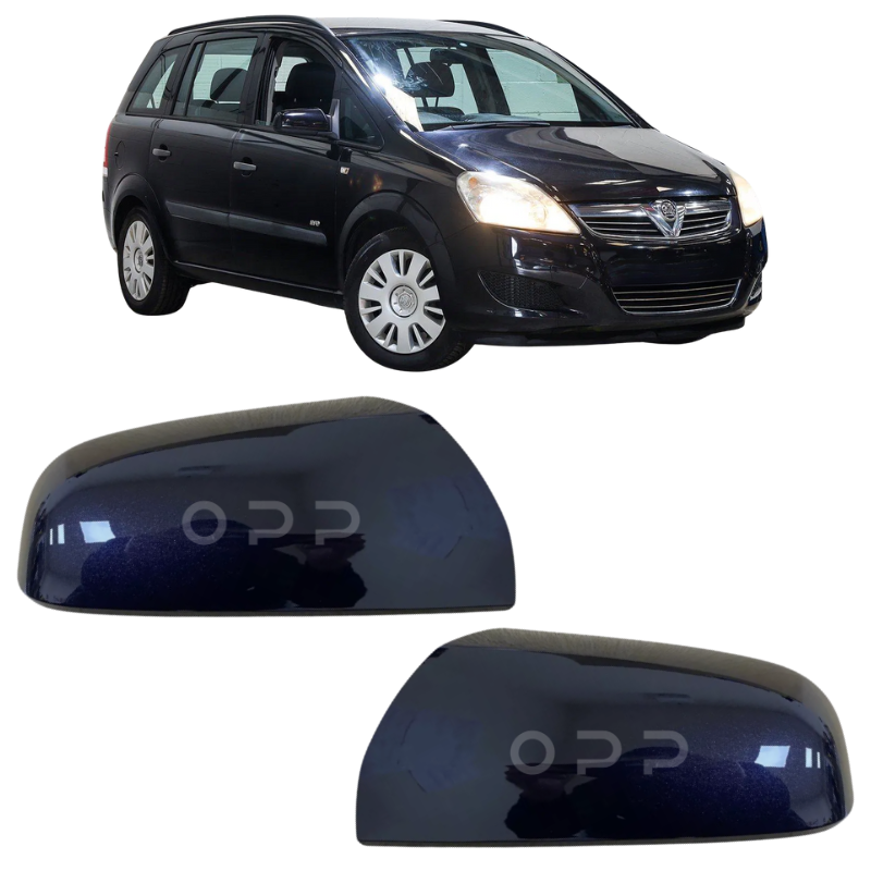 Vauxhall Zafira 2005-2008 Door Wing Mirror Cover Painted Sapphire Black 20R