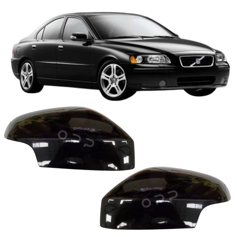 Volvo S60 2007-2009 Door Wing Mirror Cover Painted Black