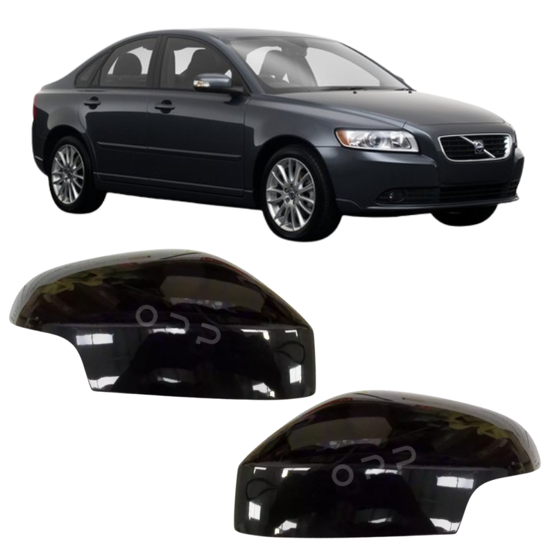 Volvo S40 2007-2009 Door Wing Mirror Cover Painted Black