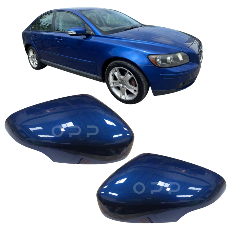 Volvo S40 2007-2009 Door Wing Mirror Cover Painted Brilliant Blue Pearl 476