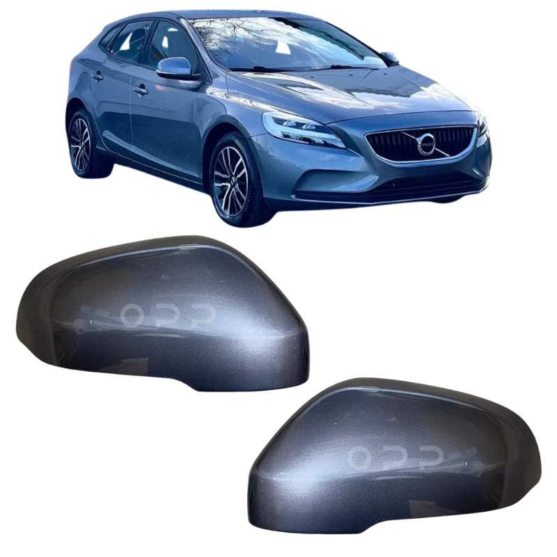 Volvo V40 V40CC V40XC 2012-2020 Wing Mirror Cover Painted Metallic Grey