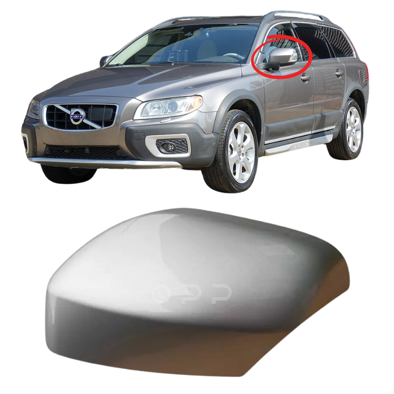 Volvo XC70 2007-2014 Wing Mirror Cover Painted Silver