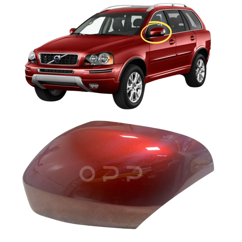 Volvo XC90 2007-2014 Wing Mirror Cover Painted Flamenco Red