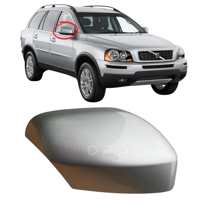 Volvo XC90 2007-2014 Wing Mirror Cover Painted Silver
