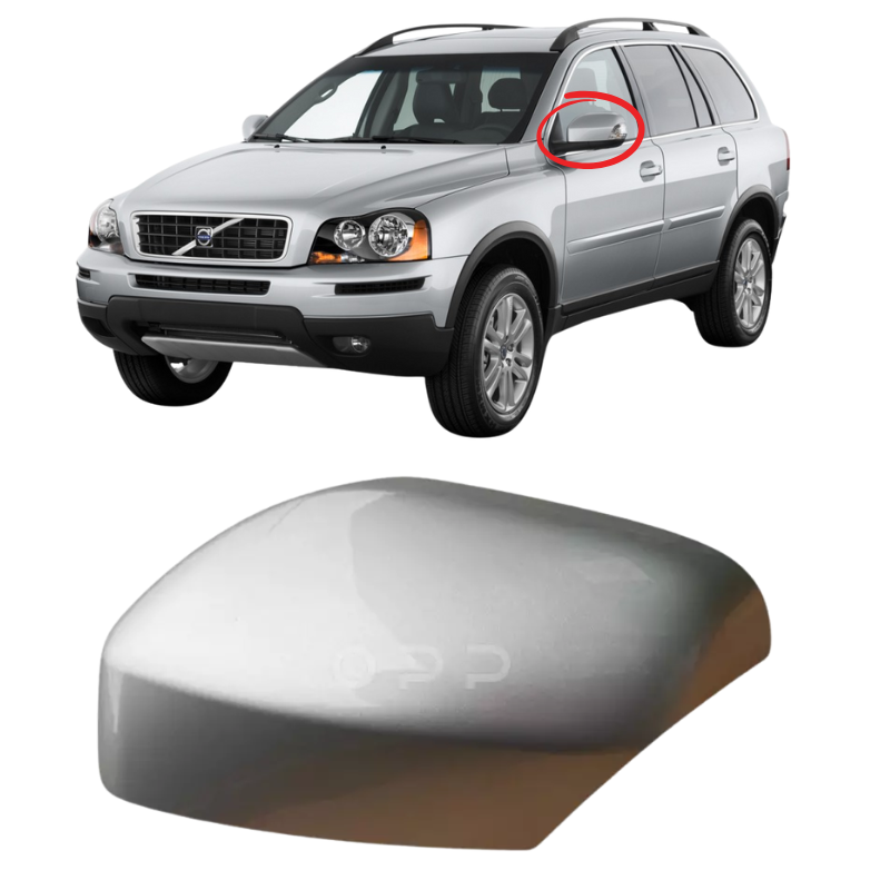 Volvo XC90 2007-2014 Wing Mirror Cover Painted Silver