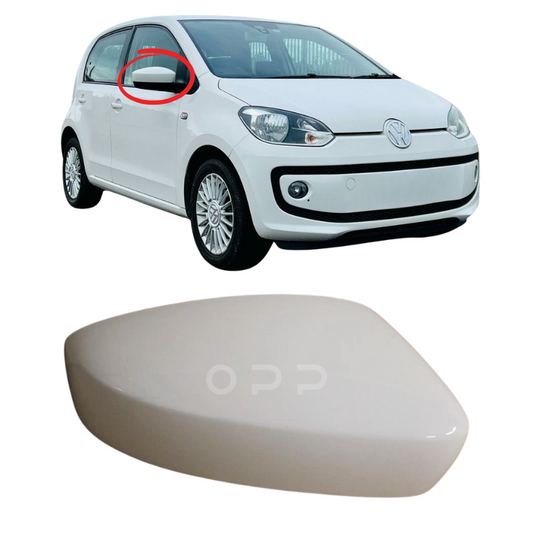 VW Up 2012-2016 Door Wing Mirror Cover Painted White