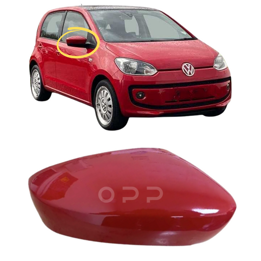 VW Up 2012-2016 Door Wing Mirror Cover Painted Tornado Red LY3D