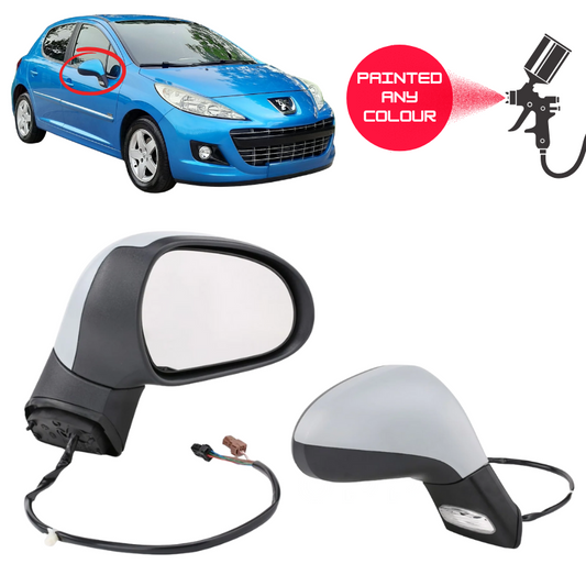 Peugeot 207 2006-2013 Door Wing Mirror Complete Electric Heated