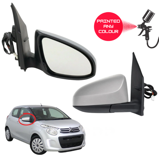 Citroen C1 2014-2020 Door Wing Mirror Complete Electric Painted