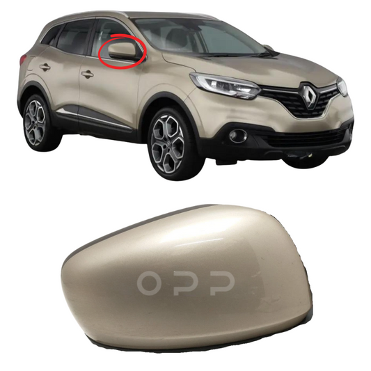 Renault Kadjar 2015-2023 Door Wing Mirror Cover Painted Dune Beige