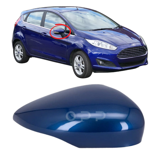 Ford Fiesta 2008-2017 Door Wing Mirror Cover Painted Ocean Blue