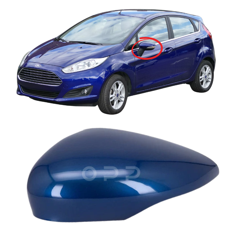 Ford Fiesta 2008-2017 Door Wing Mirror Cover Painted Ocean Blue