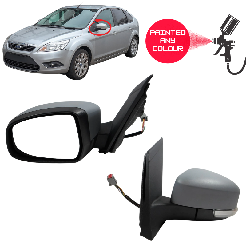 Ford Focus MK2 2008-2011 Door Wing Mirror Complete Electric Painted