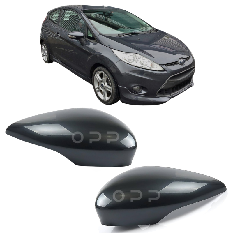 Ford Fiesta 2008-2017 Door Wing Mirror Cover Painted Sea Grey