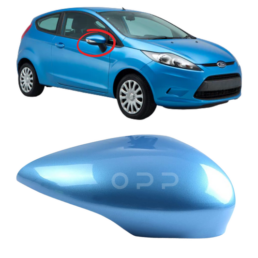 Ford Fiesta 2008-2017 Door Wing Mirror Cover Painted Vision Blue