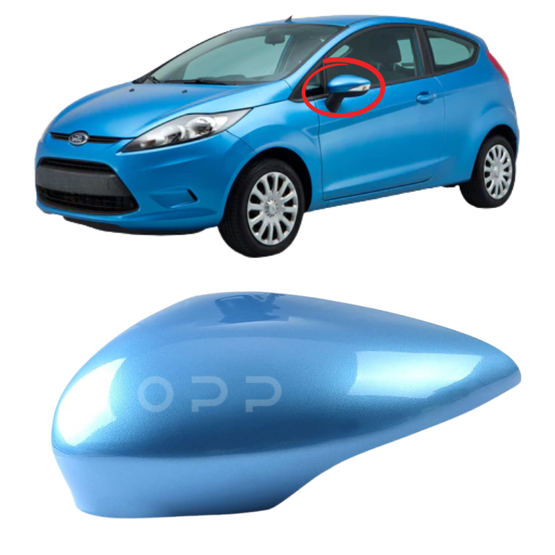 Ford Fiesta 2008-2017 Door Wing Mirror Cover Painted Vision Blue