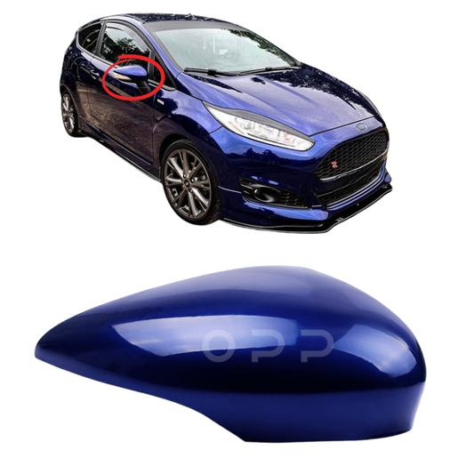 Ford Fiesta 2008-2017 Door Wing Mirror Cover Painted Performance Blue