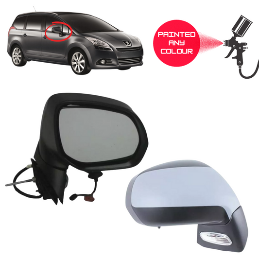 Peugeot 5008 2009-2018 Door Wing Mirror Complete Electric Painted