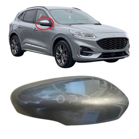Ford Kuga 2019- Door Wing Mirror Cover Painted Solar Silver + Indicator Lens